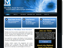 Tablet Screenshot of meridianassetservices.com